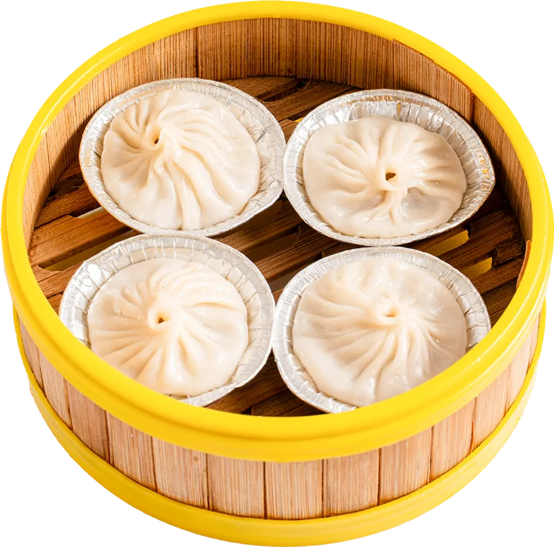 Tiểu long bao trong xửng hấp